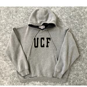Vintage UCF hoodie University of Central Florida athleisure gray embroidered